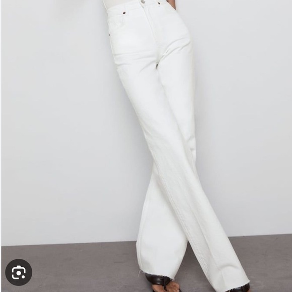 Zara - Full Length Straight Leg Jeans - Picture 1 of 4